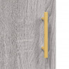 Witrynka szary dąb sonoma 69,5x34x180cm materiał drewnopochodny