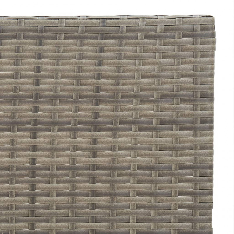 Składany stolik bistro, szary, 55x54x71 cm, polirattan