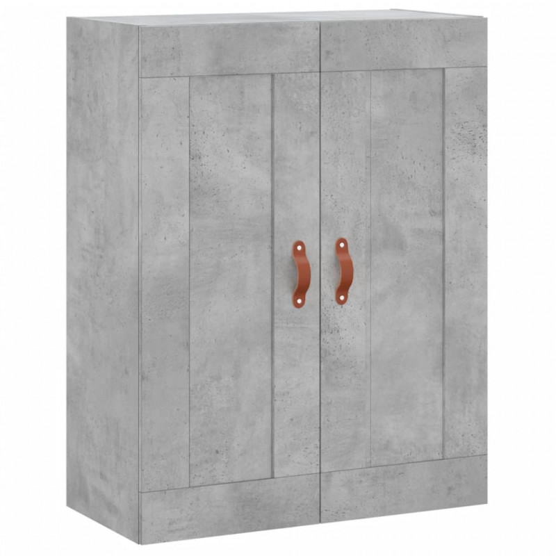 Witrynka, szarość betonu 69,5x34x180 cm materiał drewnopochodny