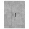 Witrynka, szarość betonu 69,5x34x180 cm materiał drewnopochodny