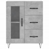 Witrynka, szarość betonu 69,5x34x180 cm materiał drewnopochodny