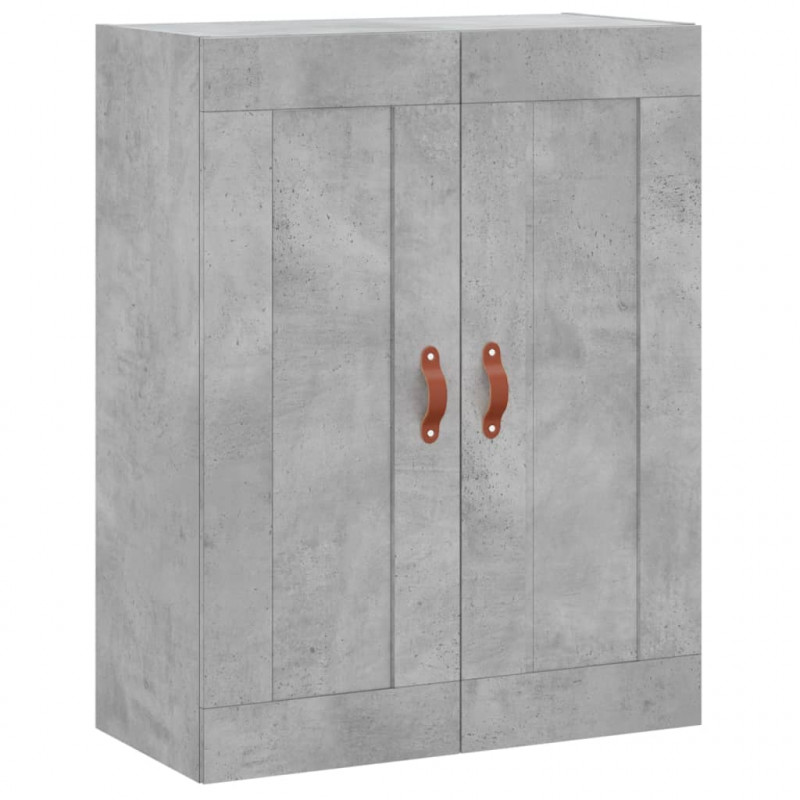 Witrynka, szarość betonu 69,5x34x180 cm materiał drewnopochodny