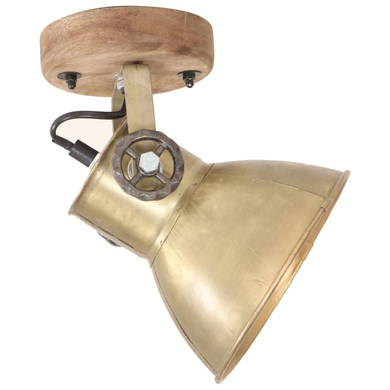 Industrialne lampy ścienne/sufitowe 2 szt. mosiądz 20x25 cm E27