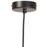 Industrialna lampa wisząca, 25 W, czarna, okrągła, 19 cm, E27