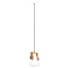 Industrialna lampa wisząca, 25 W, biała, okrągła, 19 cm, E27