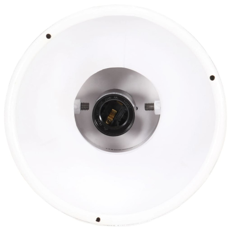 Industrialna lampa wisząca, 25 W, biała, okrągła, 19 cm, E27
