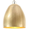 Industrialna lampa wisząca, 25 W, mosiężna, okrągła, 42 cm, E27