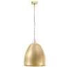 Industrialna lampa wisząca, 25 W, mosiężna, okrągła, 42 cm, E27