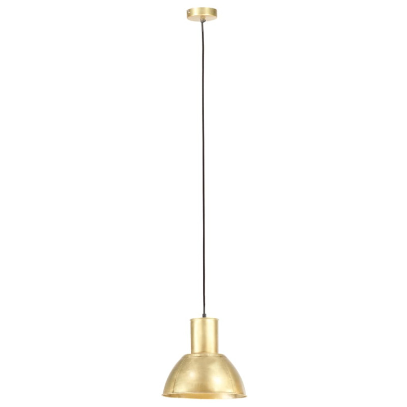 Lampa wisząca, 25 W, kolor mosiądzu, okrągła, 28,5 cm, E27