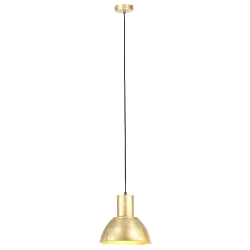 Lampa wisząca, 25 W, kolor mosiądzu, okrągła, 28,5 cm, E27
