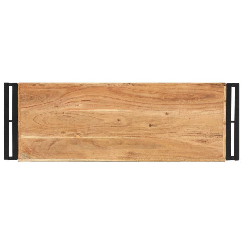 Stolik typu konsola, 90 x 30 x 75 cm, lite drewno akacjowe