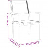 7-cz. zestaw mebli do ogrodu, czarny, stal i textilene