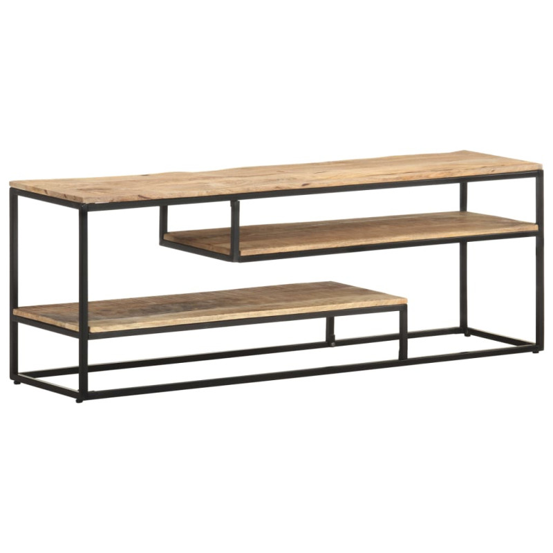 Szafka pod TV, 130x30x45 cm, surowe drewno mango
