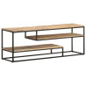 Szafka pod TV, 130x30x45 cm, surowe drewno mango