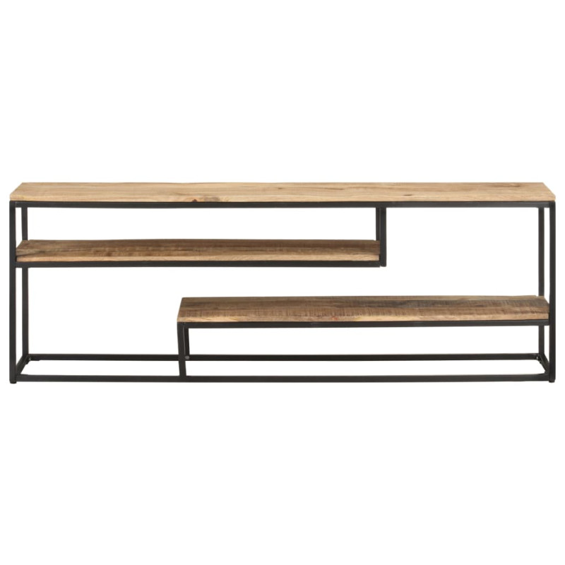 Szafka pod TV, 130x30x45 cm, surowe drewno mango
