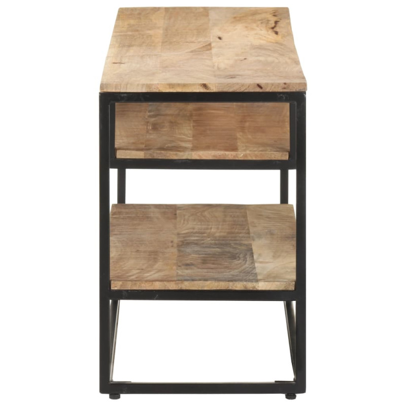Szafka pod TV, 130x30x45 cm, surowe drewno mango