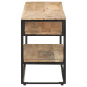 Szafka pod TV, 130x30x45 cm, surowe drewno mango