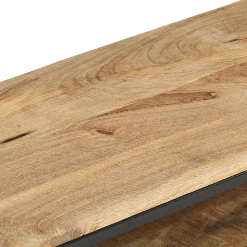 Szafka pod TV, 130x30x45 cm, surowe drewno mango