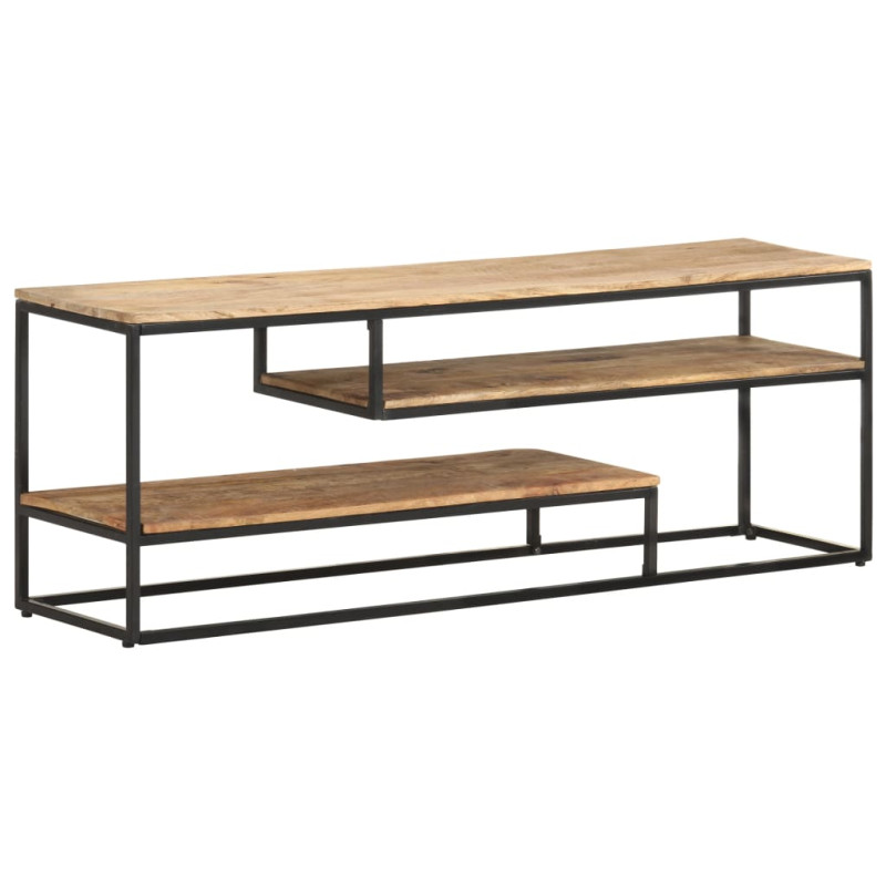 Szafka pod TV, 130x30x45 cm, surowe drewno mango