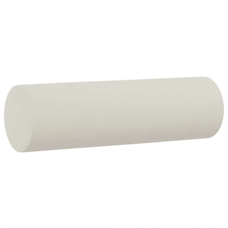2-osobowa sofa z poduszkami, kremowa, 140 cm, aksamit