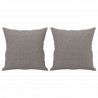2-osobowa sofa z poduszkami, taupe, 120 cm, tkanina