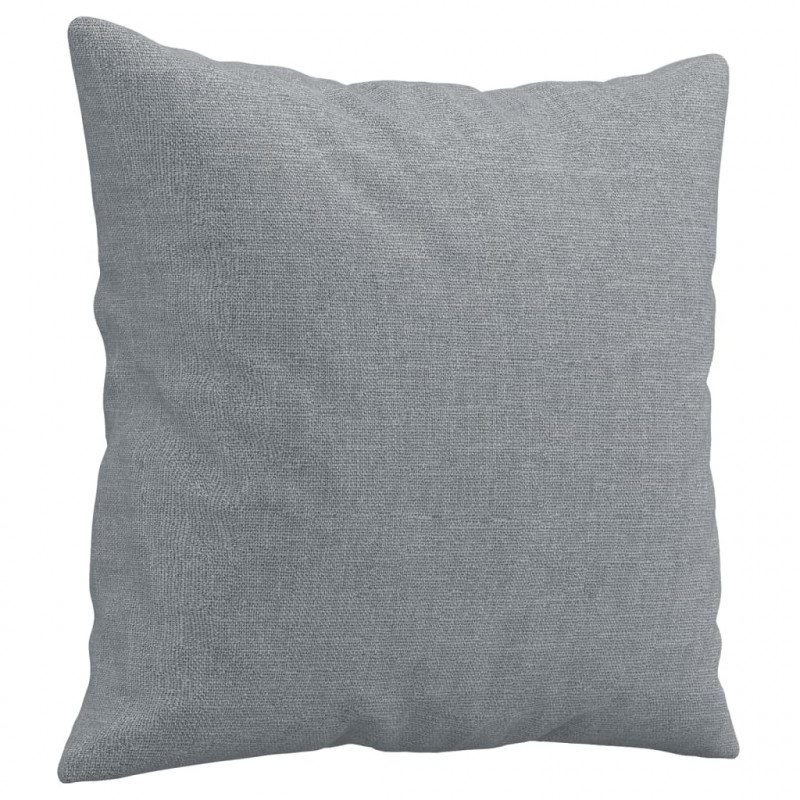 3-osobowa sofa z poduszkami, jasnoszara, 180 cm, tkanina