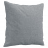 3-osobowa sofa z poduszkami, jasnoszara, 180 cm, tkanina