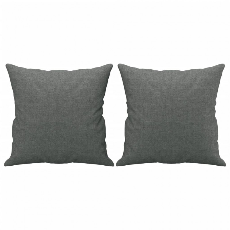3-osobowa sofa z poduszkami, ciemnoszara, 180 cm, tkanina