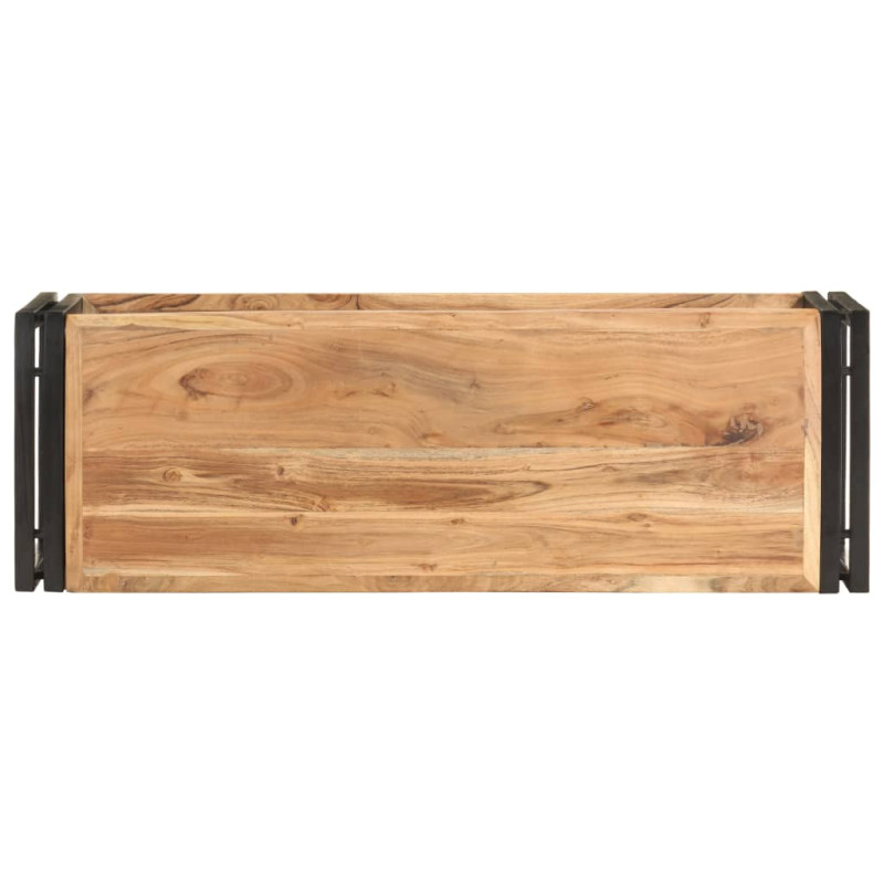 Szafka pod TV, 90x30x40 cm, lite drewno akacjowe