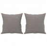 3-osobowa sofa z poduszkami, kolor taupe, 180 cm, tkanina
