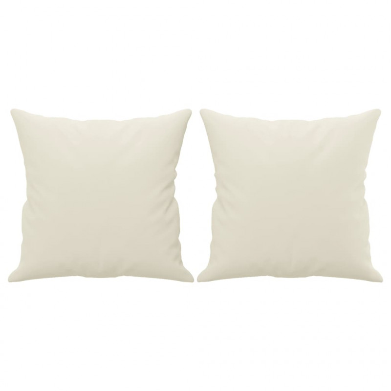 3-osobowa sofa z poduszkami, kremowa, 180 cm, aksamit