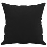 3-osobowa sofa z poduszkami, czarna, 180 cm, mikrofibra