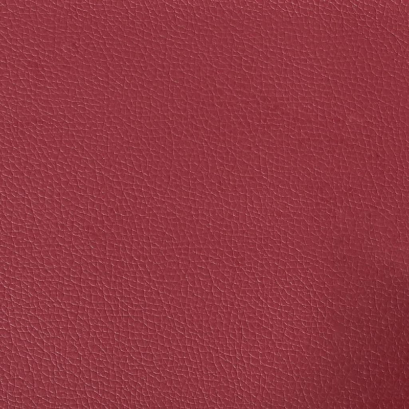 3-osobowa sofa z podnóżkiem, winna czerwień, 180 cm, ekoskóra