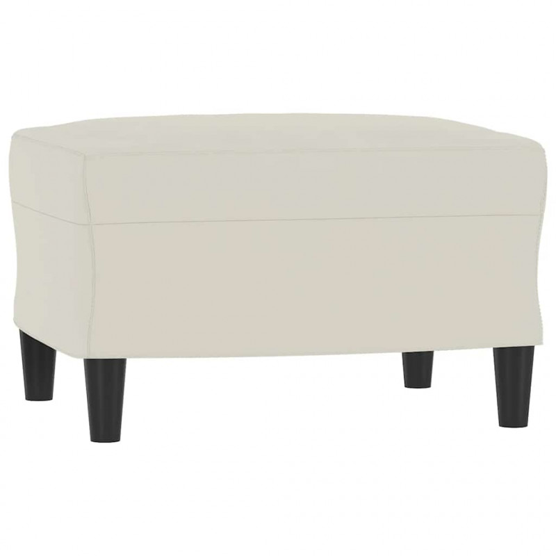 Sofa 3-osobowa, kremowa, 180 cm, tapicerowana aksamit