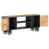 Szafka pod TV, 110 x 30 x 49 cm, lite drewno z odzysku