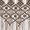 Zasłona z makramy, kolor taupe, 140 x 240 cm, bawełna