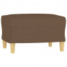 4-cz. komplet wypoczynkowy z poduszkami, brązowy, tkanina