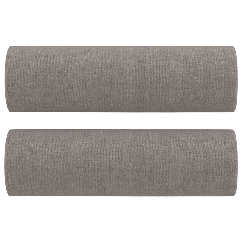 3-cz. komplet wypoczynkowy z poduszkami, taupe, tkanina