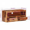 Szafka pod telewizor, 88x30x40 cm, lite drewno