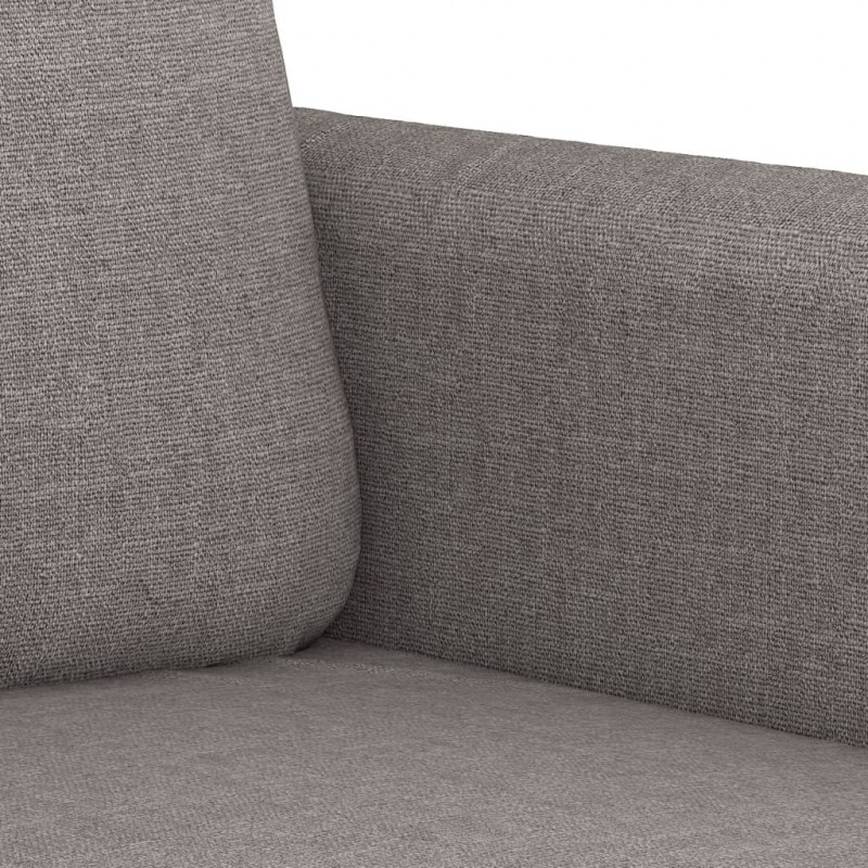 3-częściowy komplet wypoczynkowy z poduszkami, taupe, tkanina