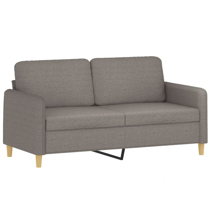 2-cz. komplet wypoczynkowy z poduszkami, taupe, tkanina
