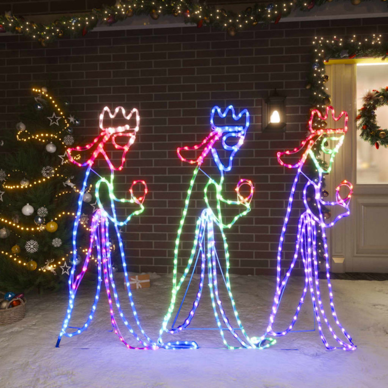 Świąteczna dekoracja świetlna Trzej Królowie, 504 LED