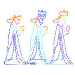 Świąteczna dekoracja świetlna Trzej Królowie, 504 LED