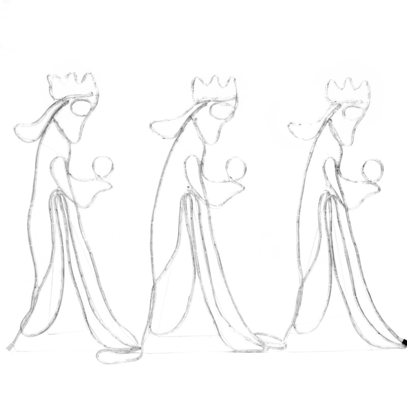 Świąteczna dekoracja świetlna Trzej Królowie, 504 LED