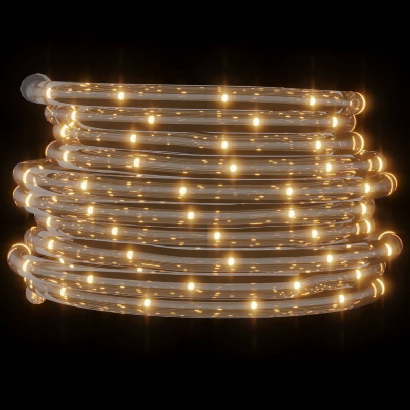 Wąż świetlny, 1200 LED, ciepła biel, 50 m, PVC