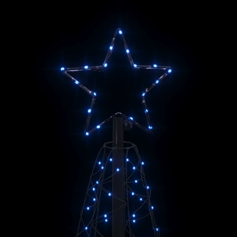 Choinka stożkowa, 200 niebieskich diod LED, 70x180 cm