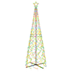 Choinka stożkowa, 500 kolorowych diod LED, 100x300 cm