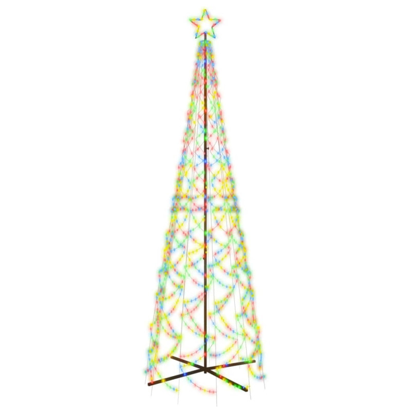 Choinka stożkowa, 500 kolorowych diod LED, 100x300 cm
