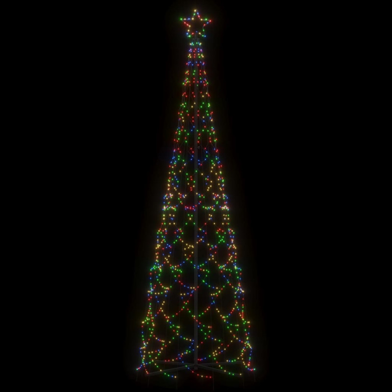 Choinka stożkowa, 500 kolorowych diod LED, 100x300 cm