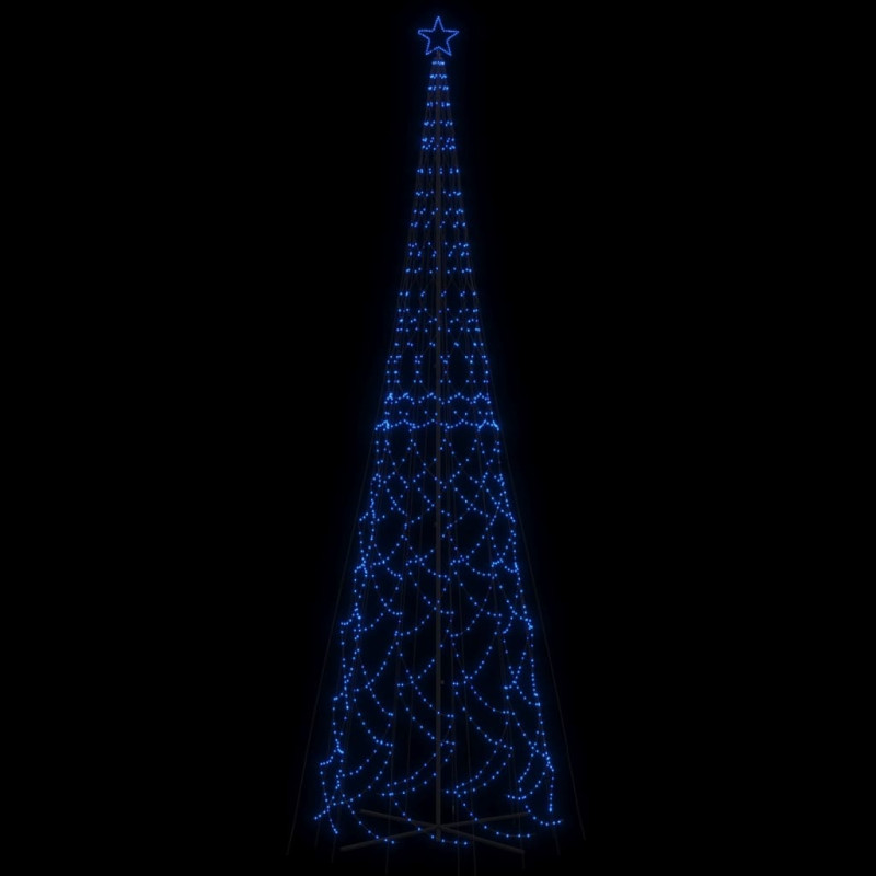 Choinka stożkowa, 3000 niebieskich diod LED, 230x800 cm
